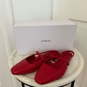 Vince Women's Scarlet Slingback Flats